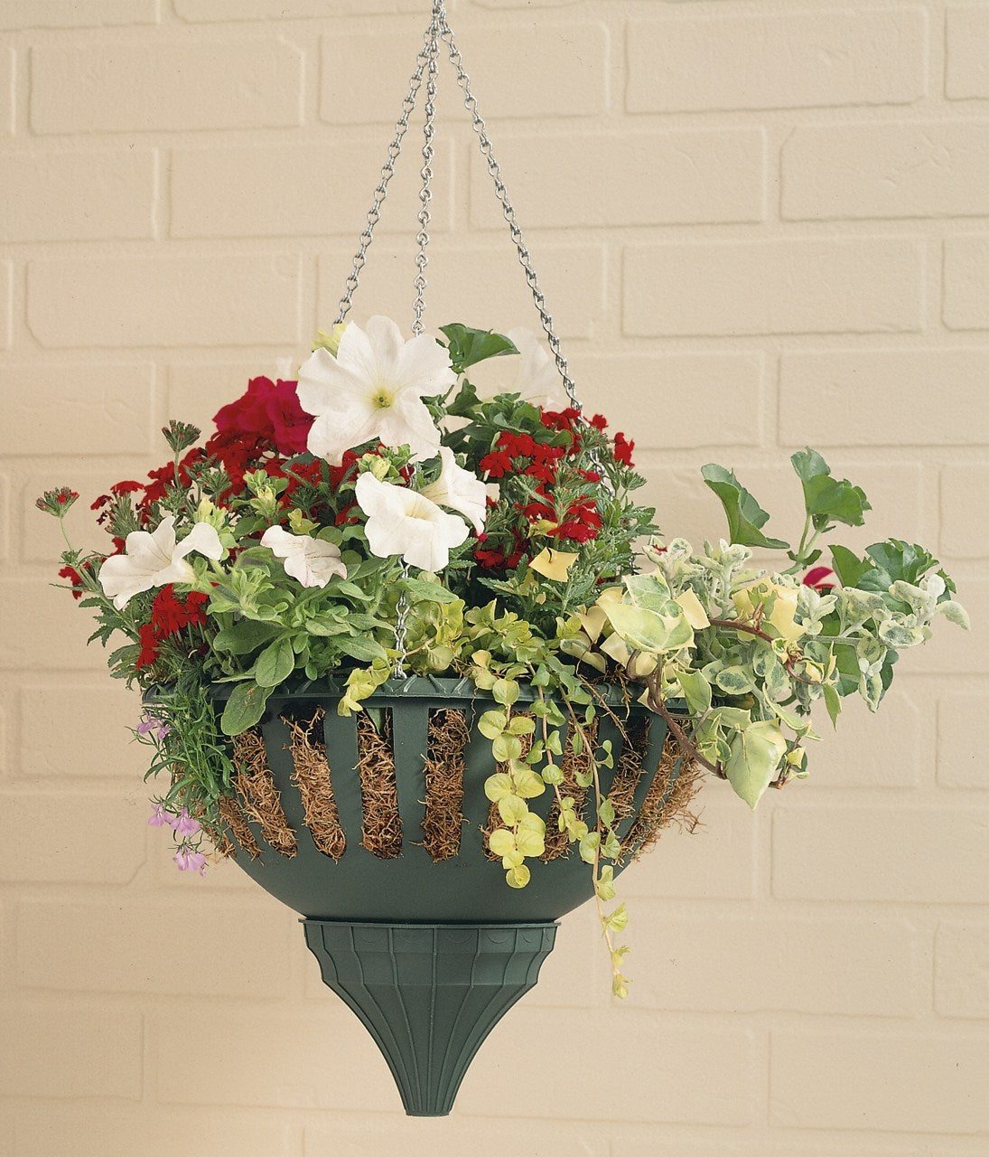 Pair of Large Aqua Lock Hanging Baskets, 41cm diameter (clearance)