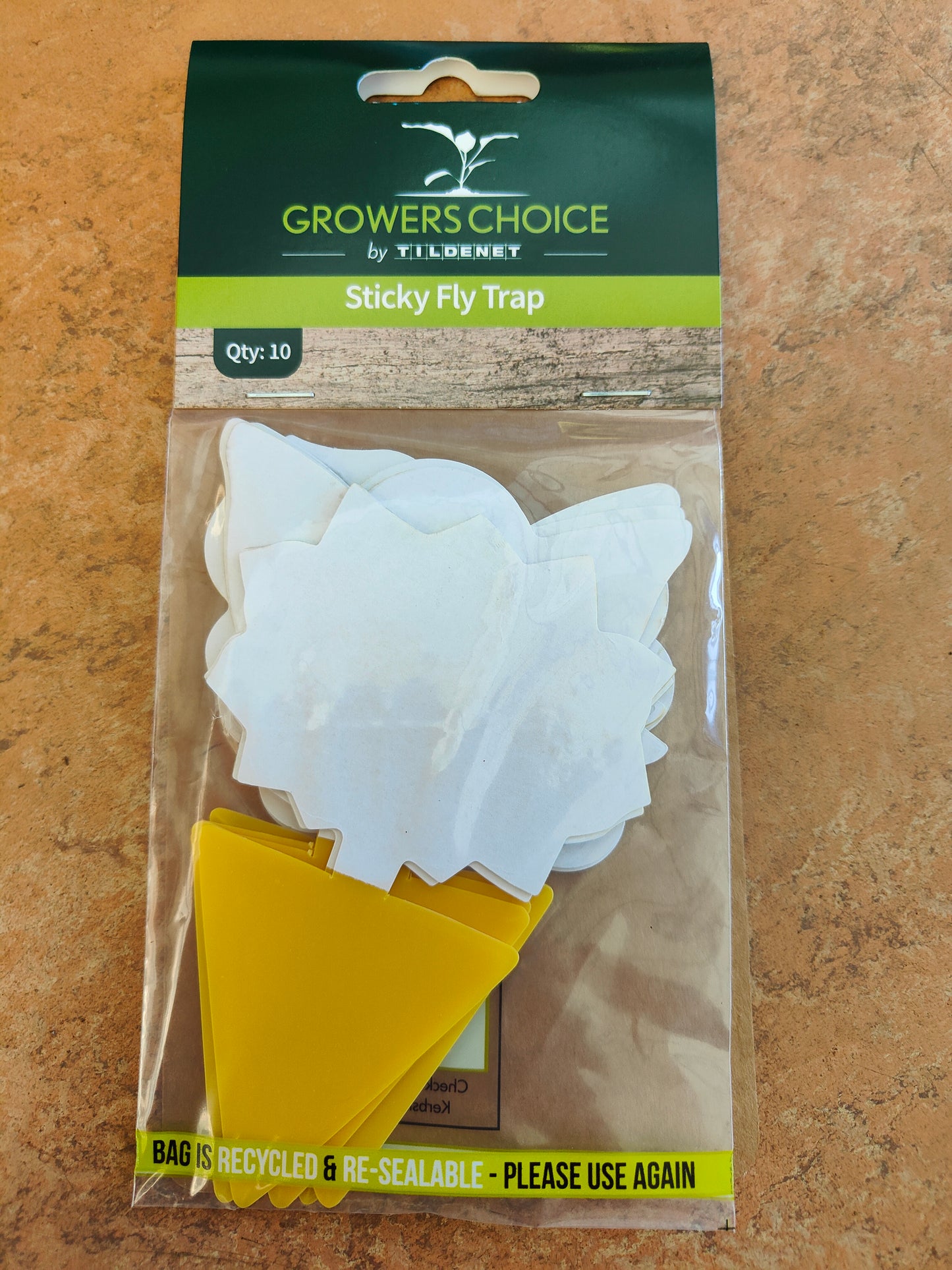 Houseplant Sticky Fly Traps (Pack of 10)