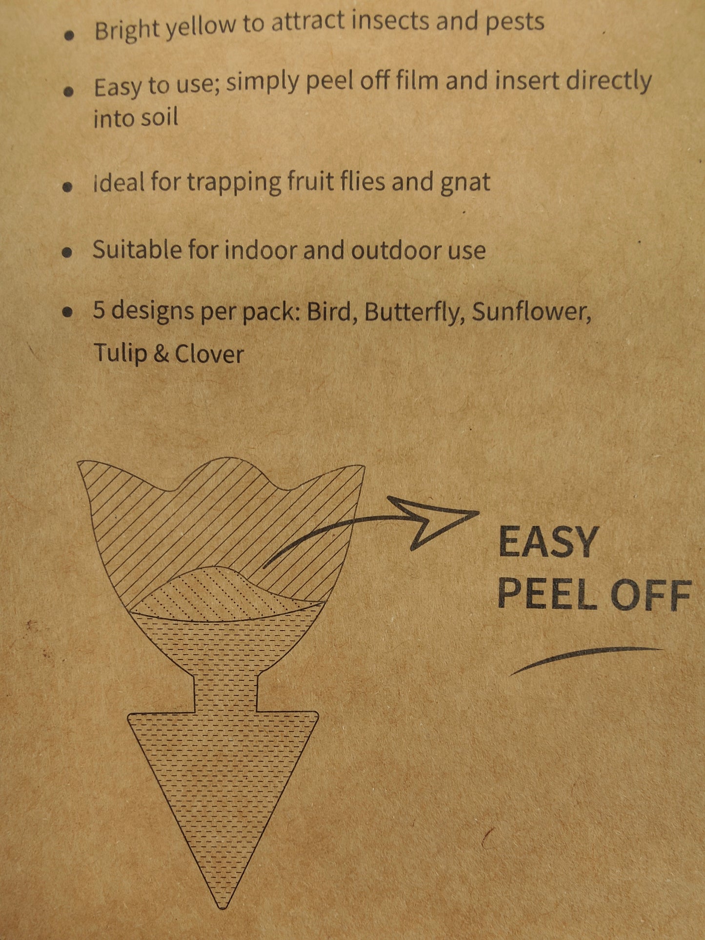 Houseplant Sticky Fly Traps (Pack of 10)