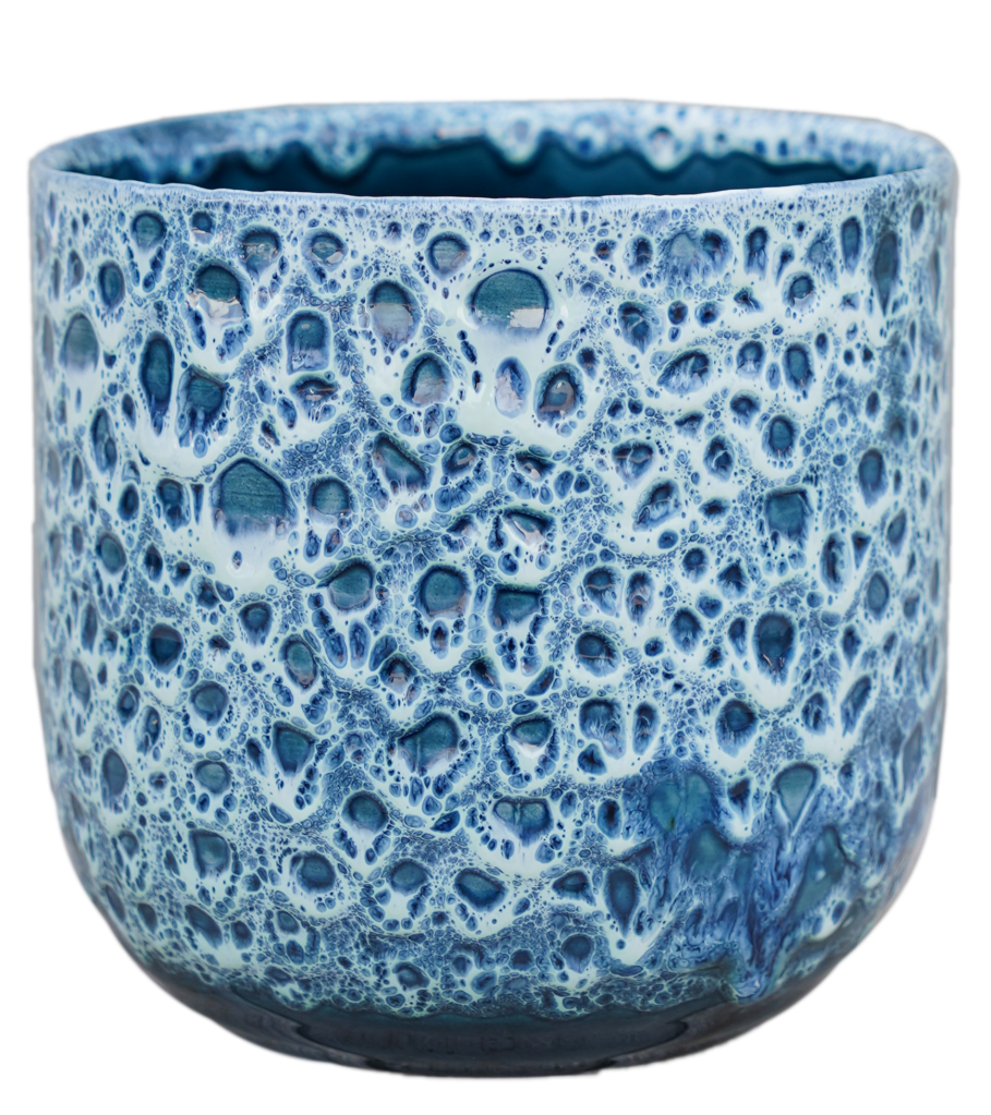 Sapphire Reactive Glaze Planter SRGP13