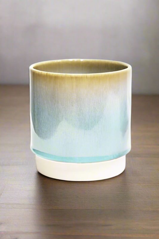 Copenhagen Two Tone Aqua Planter (suitable for 12c growing pots) CTTAP13