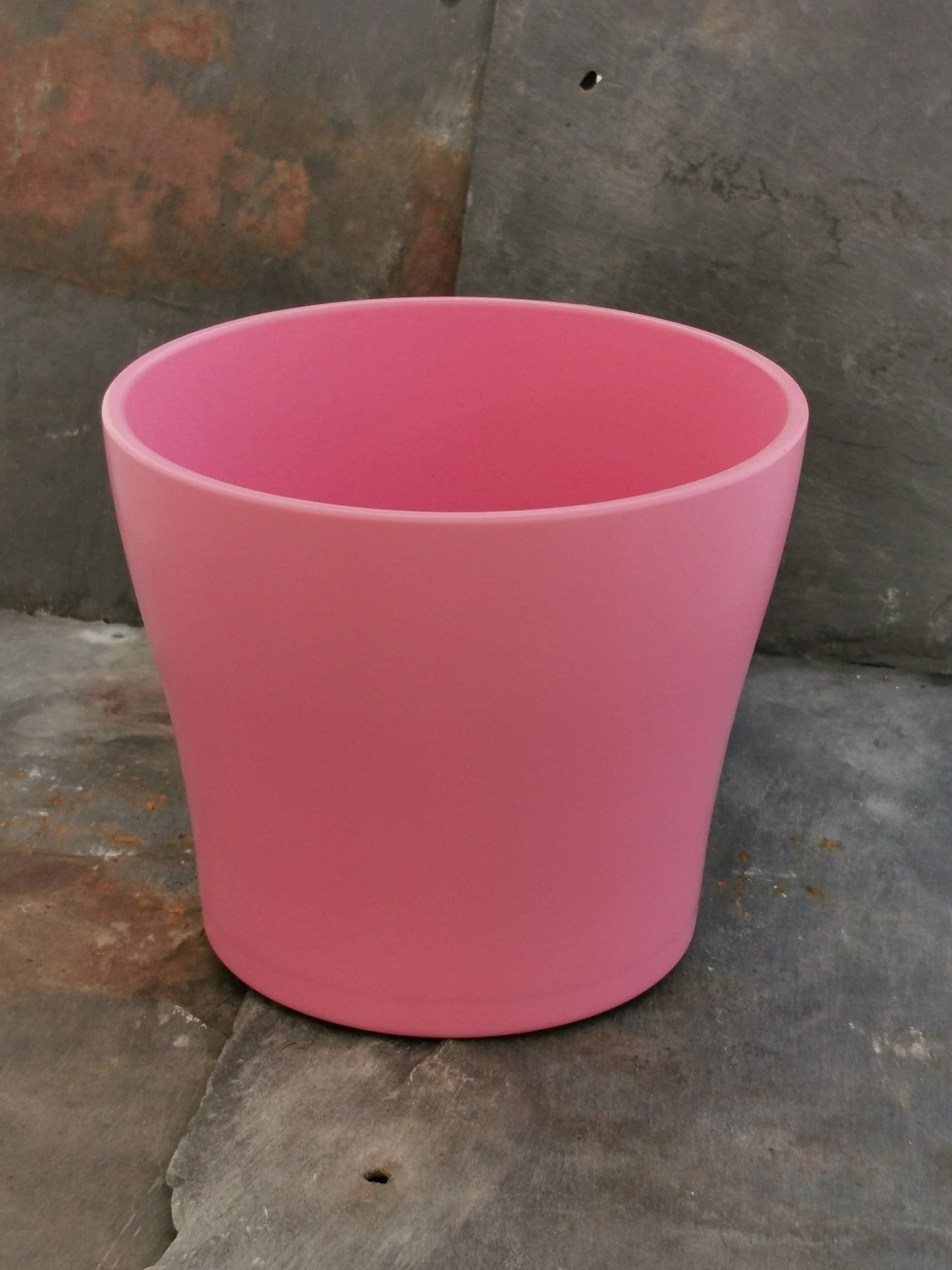 Stylish Ceramic Cache/Cover pots - Light Pink - 15cm