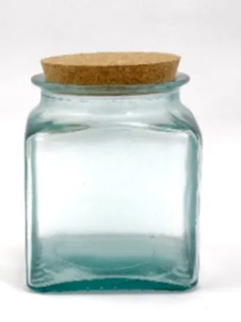 1.1 litre Recycled Glass Terrarium Jar with a cork lid