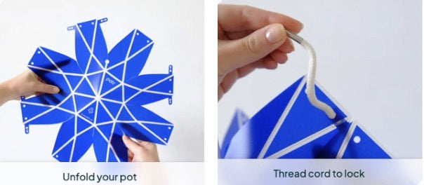 POTR Origami Cover pots - Self watering - 11cm (suitable for 10cm potted plants)  NEW