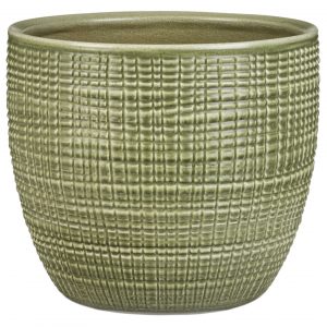 Stylish Ceramic Cache/Cover pots - Textured 7cm