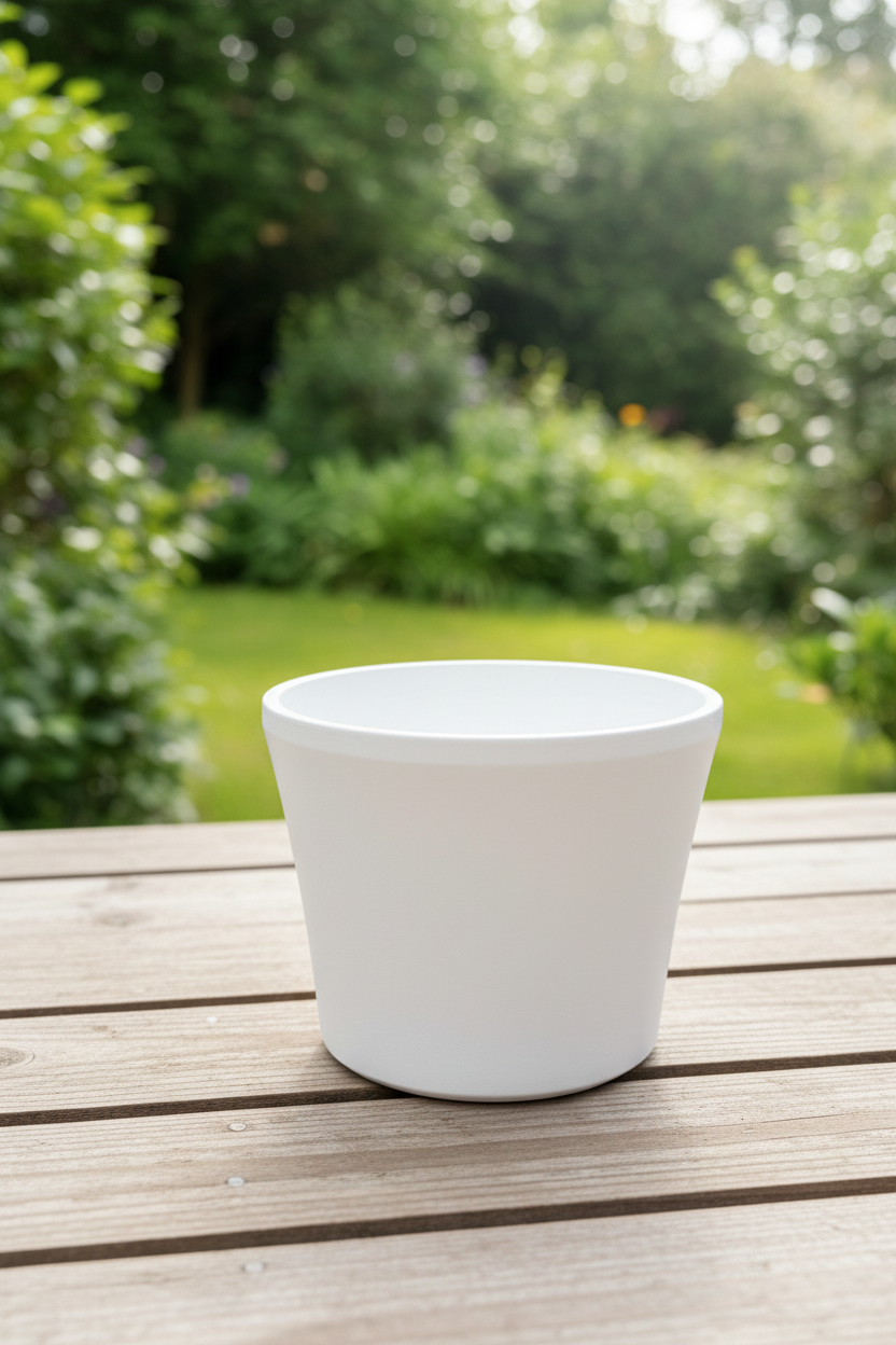 White Ceramic (suitable for 12cm & 13cm pots)