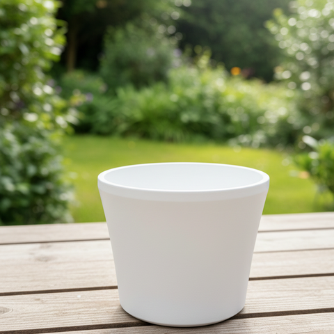 White Ceramic (suitable for 12cm & 13cm pots)