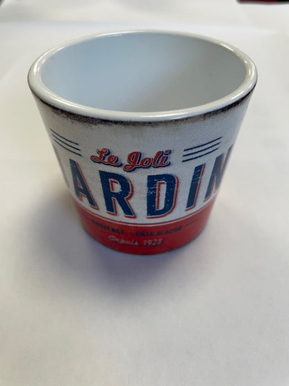Stylish Ceramic Cache/Cover pots - Retro Mediterranean - Ø7cm - Jardin