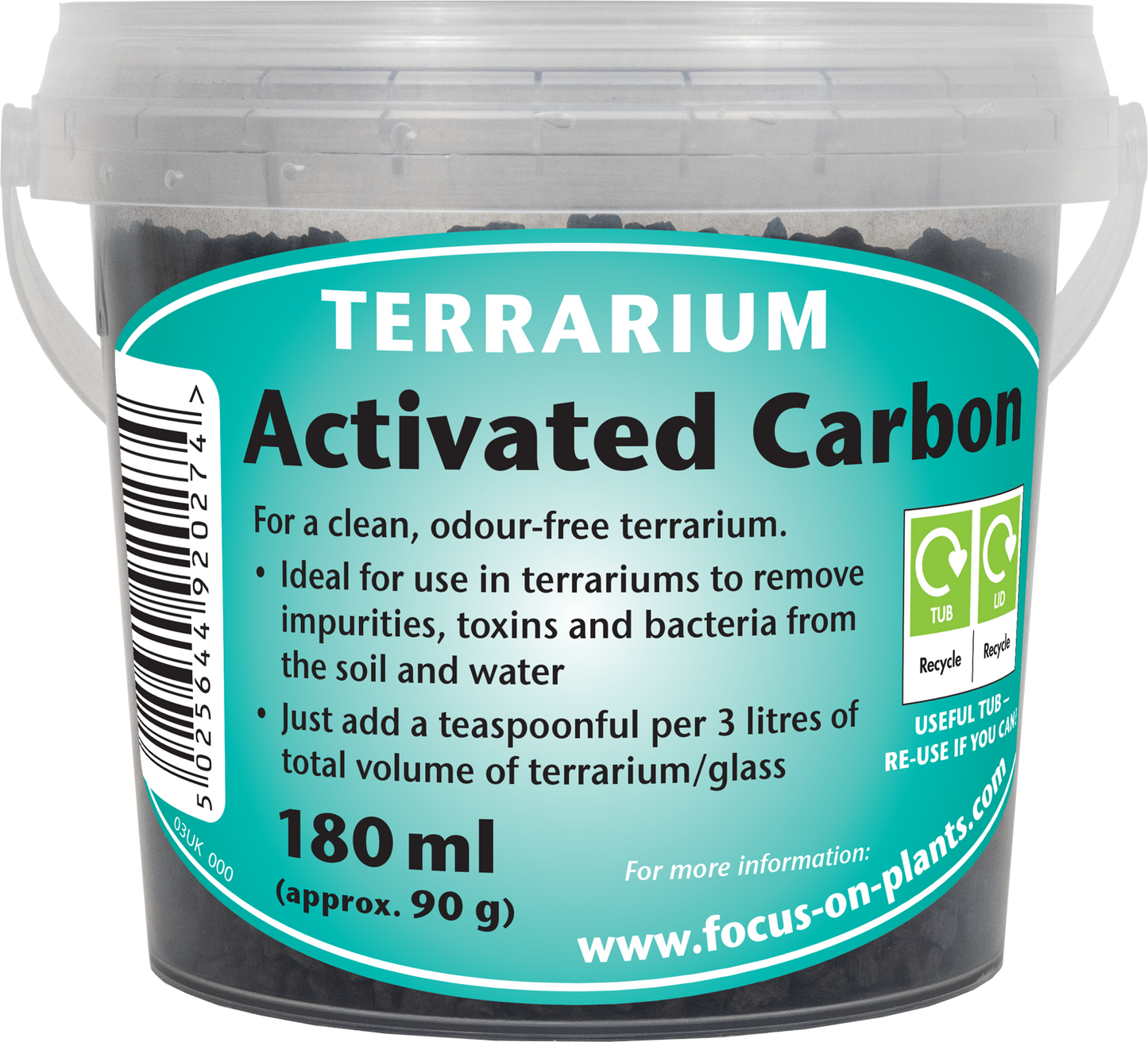 Terrarium Activated Carbon (charcoal)