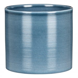 Stylish Ceramic Cache/Cover pots - Blue Jeans - 14cm - 828/14 – Dibleys